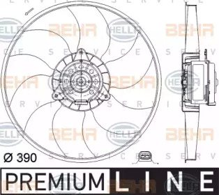 Вентилятор (HELLA: 8EW 351 041-241)