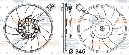 Вентилятор (HELLA: 8EW 351 041-471)