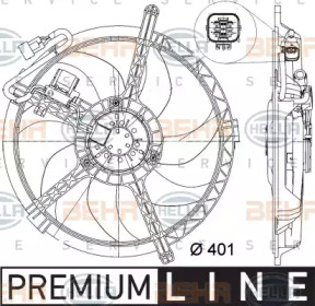 Вентилятор (HELLA: 8EW 351 042-721)