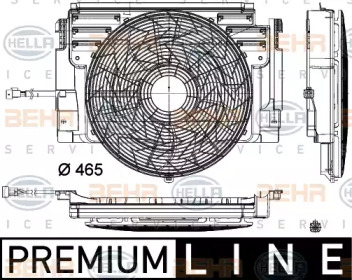 Вентилятор (HELLA: 8EW 351 105-101)