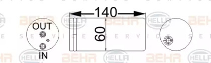 Осушитель (HELLA: 8FT 351 192-714)