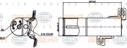 Осушитель (HELLA: 8FT 351 193-251)