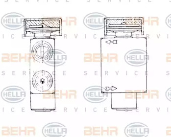 Клапан (HELLA: 8UW 351 234-031)