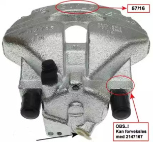 Тормозной суппорт (HELLA: 8AC 355 391-531)