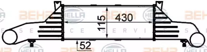 Теплообменник (HELLA: 8ML 376 723-031)