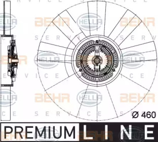 Вентилятор (HELLA: 8MV 376 733-311)