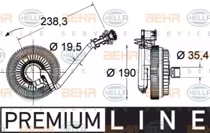 Сцепление (HELLA: 8MV 376 734-021)