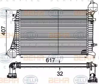 Теплообменник (HELLA: 8ML 376 746-131)