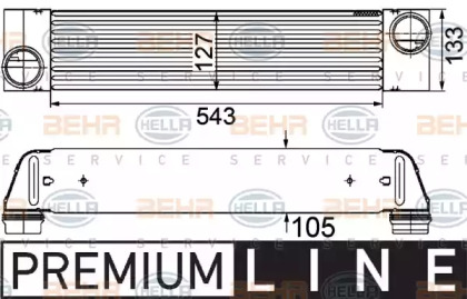 Теплообменник (HELLA: 8ML 376 746-501)