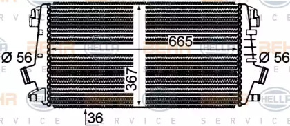 Теплообменник (HELLA: 8ML 376 777-281)