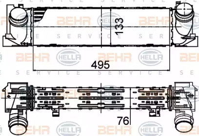 Теплообменник (HELLA: 8ML 376 791-751)