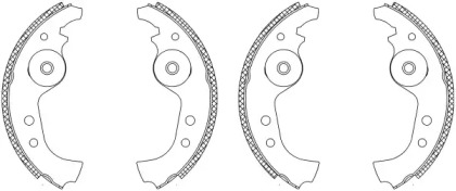 Комлект тормозных накладок (HELLA: 8DB 355 003-091)