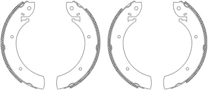 Комлект тормозных накладок (HELLA: 8DB 355 003-251)