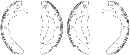 Комлект тормозных накладок (HELLA: 8DB 355 003-501)