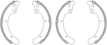 Комлект тормозных накладок (HELLA: 8DB 355 003-541)