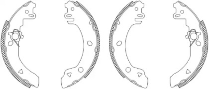 Комлект тормозных накладок (HELLA: 8DB 355 003-131)