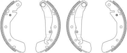 Комлект тормозных накладок (HELLA: 8DB 355 003-261)