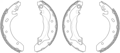 Комлект тормозных накладок (HELLA: 8DB 355 003-241)