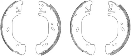 Комлект тормозных накладок (HELLA: 8DB 355 003-221)