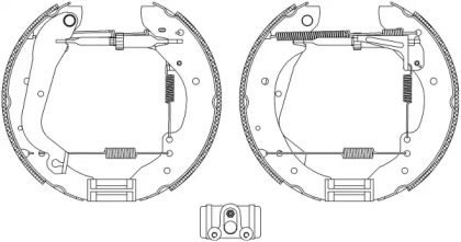 Комлект тормозных накладок (HELLA: 8DB 355 003-991)