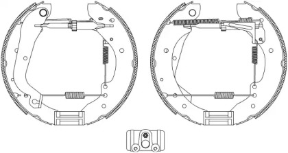 Комлект тормозных накладок (HELLA: 8DB 355 004-171)