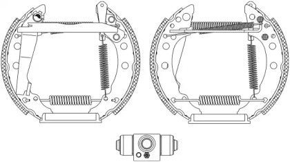 Комлект тормозных накладок (HELLA: 8DB 355 005-241)