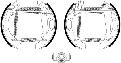 Комлект тормозных накладок (HELLA: 8DB 355 022-771)