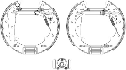 Комлект тормозных накладок (HELLA: 8DB 355 004-251)