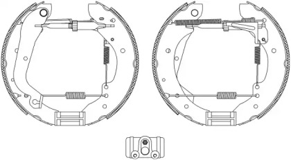 Комлект тормозных накладок (HELLA: 8DB 355 003-641)