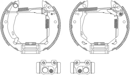 Комлект тормозных накладок (HELLA: 8DB 355 003-671)