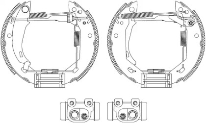 Комлект тормозных накладок (HELLA: 8DB 355 003-961)