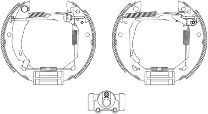 Комлект тормозных накладок (HELLA: 8DB 355 003-681)