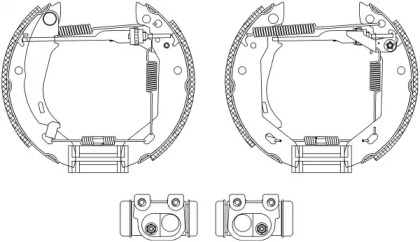 Комлект тормозных накладок (HELLA: 8DB 355 003-831)