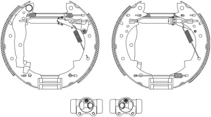 Комлект тормозных накладок (HELLA: 8DB 355 003-851)