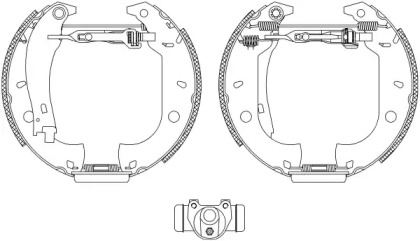 Комлект тормозных накладок (HELLA: 8DB 355 003-631)