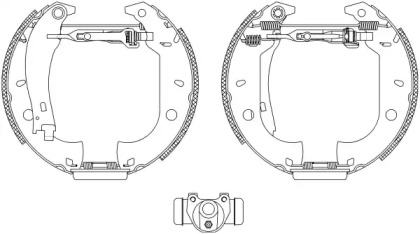 Комлект тормозных накладок (HELLA: 8DB 355 004-071)