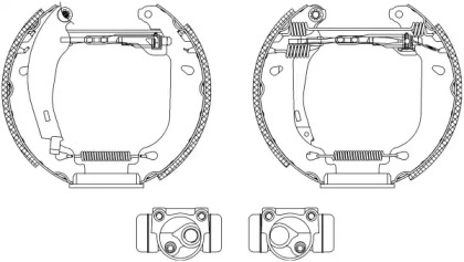 Комлект тормозных накладок (HELLA: 8DB 355 003-701)