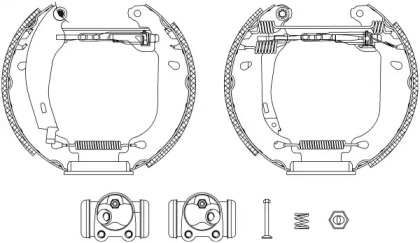 Комлект тормозных накладок (HELLA: 8DB 355 003-751)