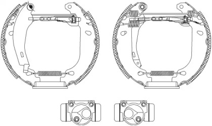 Комлект тормозных накладок (HELLA: 8DB 355 003-761)