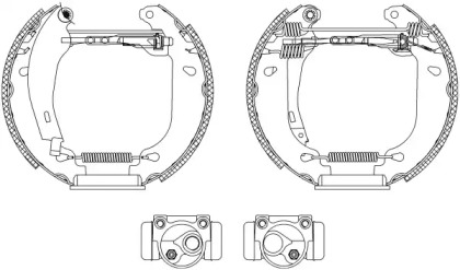 Комлект тормозных накладок (HELLA: 8DB 355 003-811)