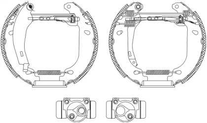 Комлект тормозных накладок (HELLA: 8DB 355 003-861)