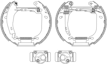 Комлект тормозных накладок (HELLA: 8DB 355 003-871)