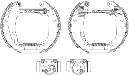 Комлект тормозных накладок (HELLA: 8DB 355 003-891)