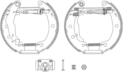 Комлект тормозных накладок (HELLA: 8DB 355 004-381)