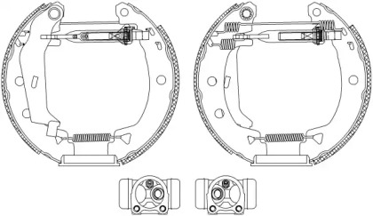 Комлект тормозных накладок (HELLA: 8DB 355 005-151)