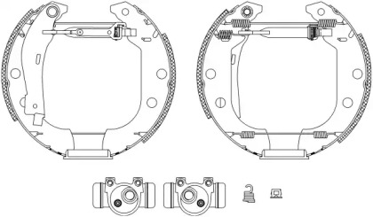 Комлект тормозных накладок (HELLA: 8DB 355 003-691)