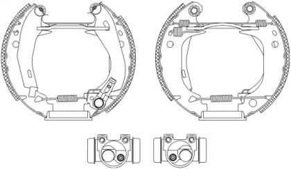 Комлект тормозных накладок (HELLA: 8DB 355 003-841)