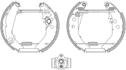 Комлект тормозных накладок (HELLA: 8DB 355 003-781)