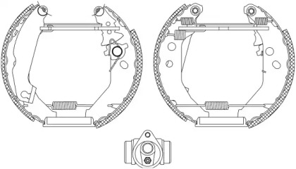 Комлект тормозных накладок (HELLA: 8DB 355 004-561)