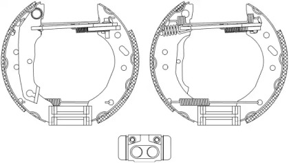 Комлект тормозных накладок (HELLA: 8DB 355 005-011)